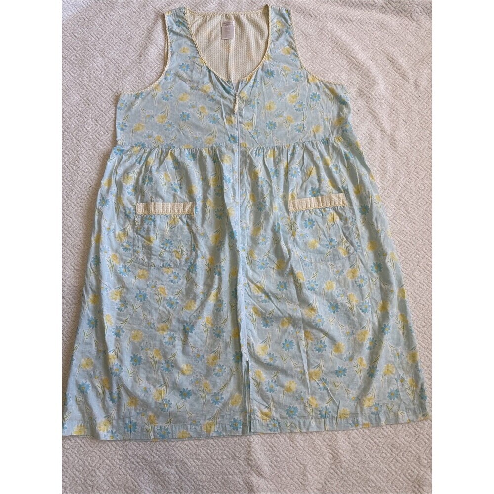 Secret Treasures Nightgown Housecoat Size 3X Zpi Front Sleeveless